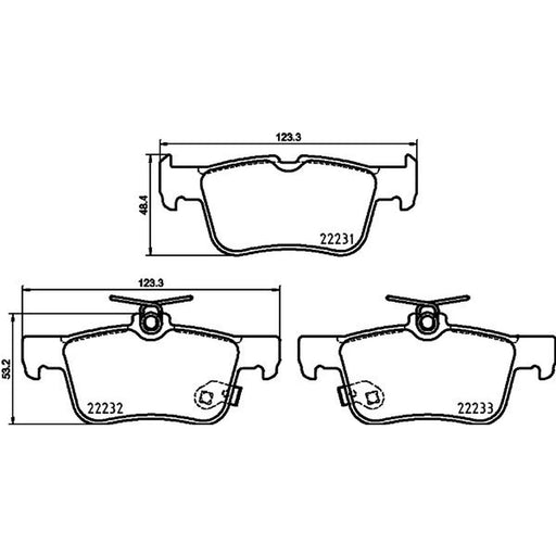 Mintex Rear Brake Pad Set MDB4107