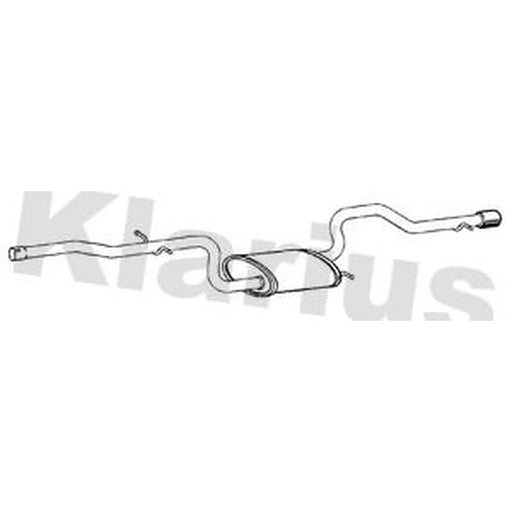 Klarius Box With Tail Pipe Rear AU541P