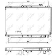 NRF Engine Radiator 506721