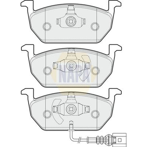 NAPA Front Brake Pad Set NBP1021