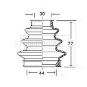 Borg & Beck Drive Shaft Bellow Kit transmission sided BCB2349