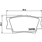 Mintex Rear Brake Pad Set MDB2787