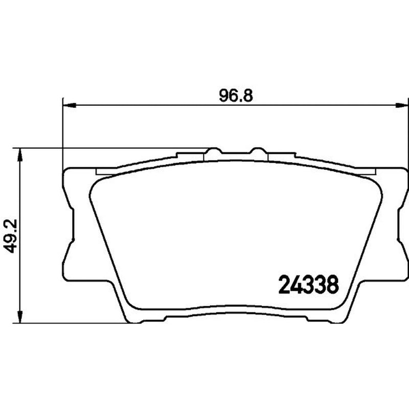 Mintex Rear Brake Pad Set MDB2787
