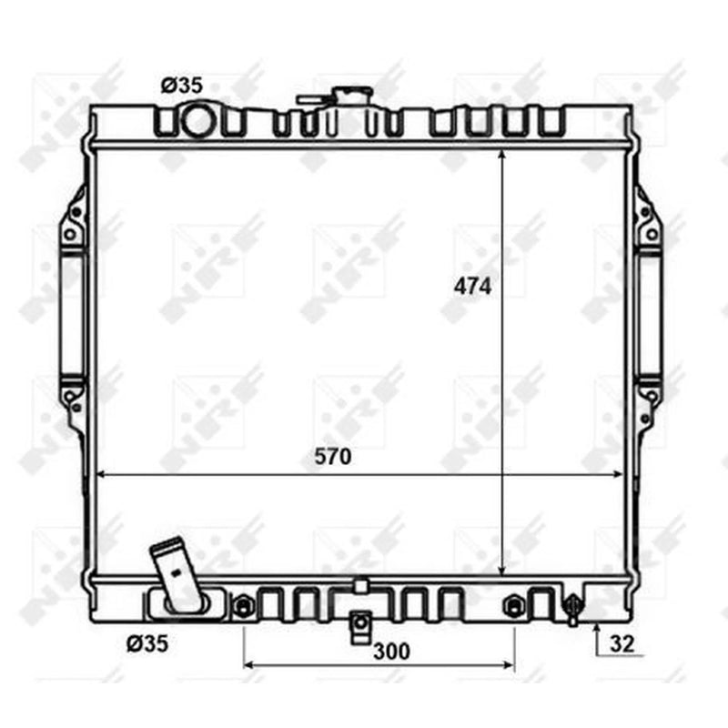 NRF Engine Radiator 50449