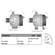 Denso Car Alternator 12V