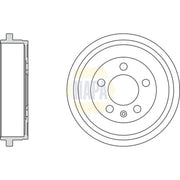 NAPA Brake Drum Assembly Rear NDR1043