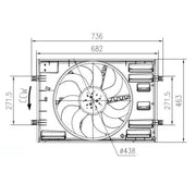 NRF Engine Cooling Fan 47916