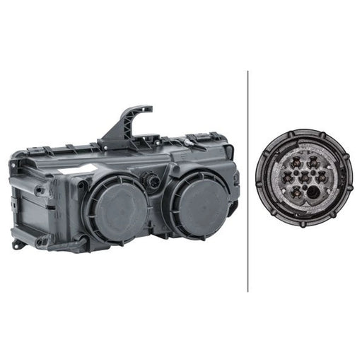 Hella Headlight Headlamp H7/H1 Right 1LB 247 011-081