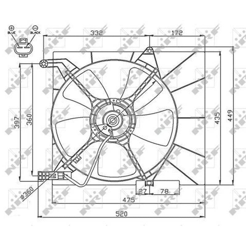 NRF Engine Cooling Fan 47751