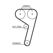Gates Timing Belt Kit with Rollers K035669XS
