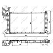 NRF Engine Radiator 50557