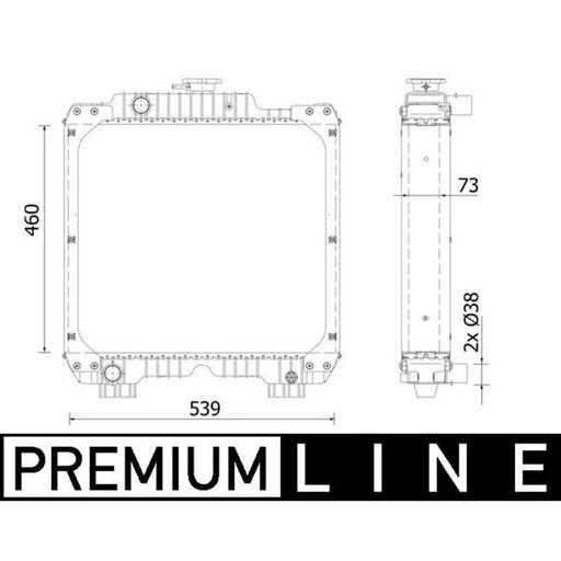 Mahle Engine Radiator CR 2287 000P