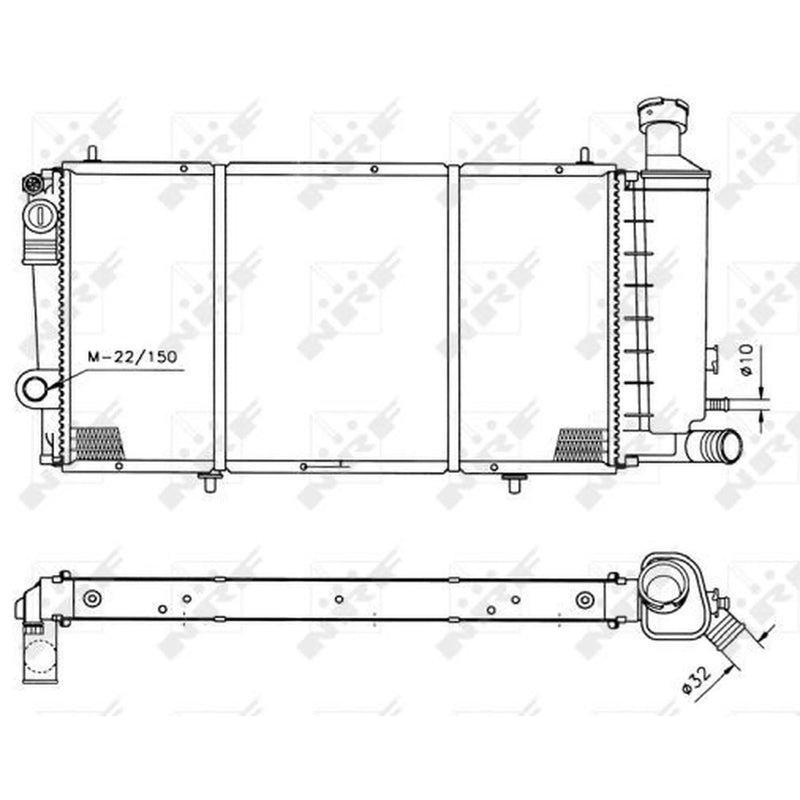 NRF Engine Radiator 50406