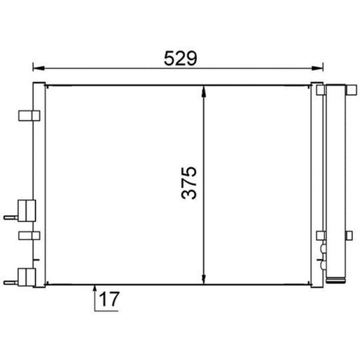 Mahle Air Conditioning Condenser AC 706 000S