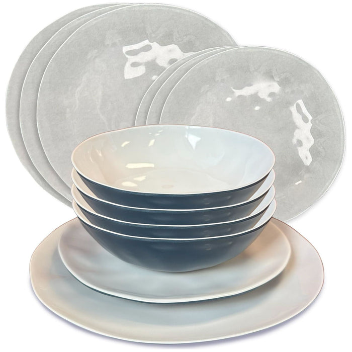 MDS1203 Liberty Murano 12 Piece Melamine Dinner Set LL1380 - Liberty Leisure UK - Van Life Living