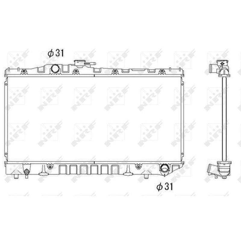 NRF Engine Radiator 516712