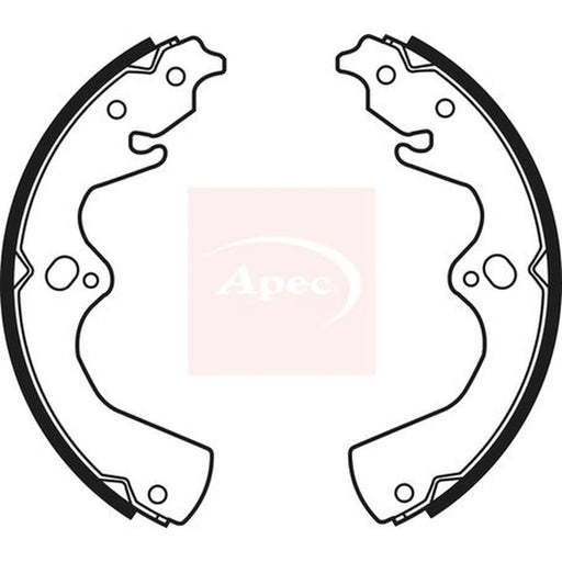 Apec Brake Shoe Set Axle Kit SHU631