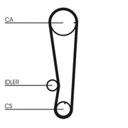 Continental CTAM Timing Belt Cambelt 92 Teeth CT715
