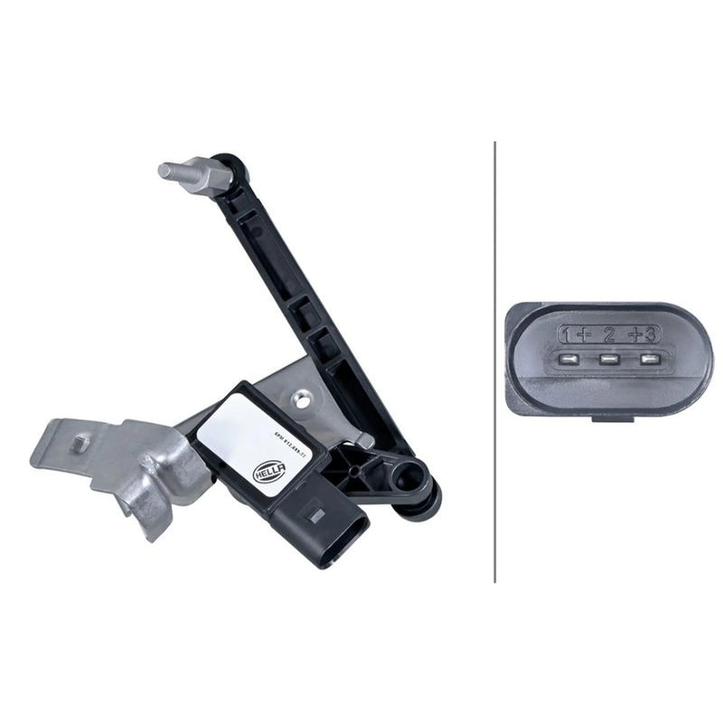 Hella Headlight Levelling Sensor Rear Left Connectors V 6PM 012 699-771