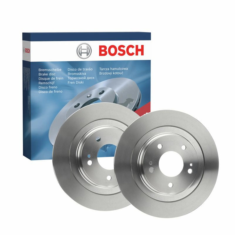 Bosch 2 x Solid Rear Brake Discs 0986479B04-x2