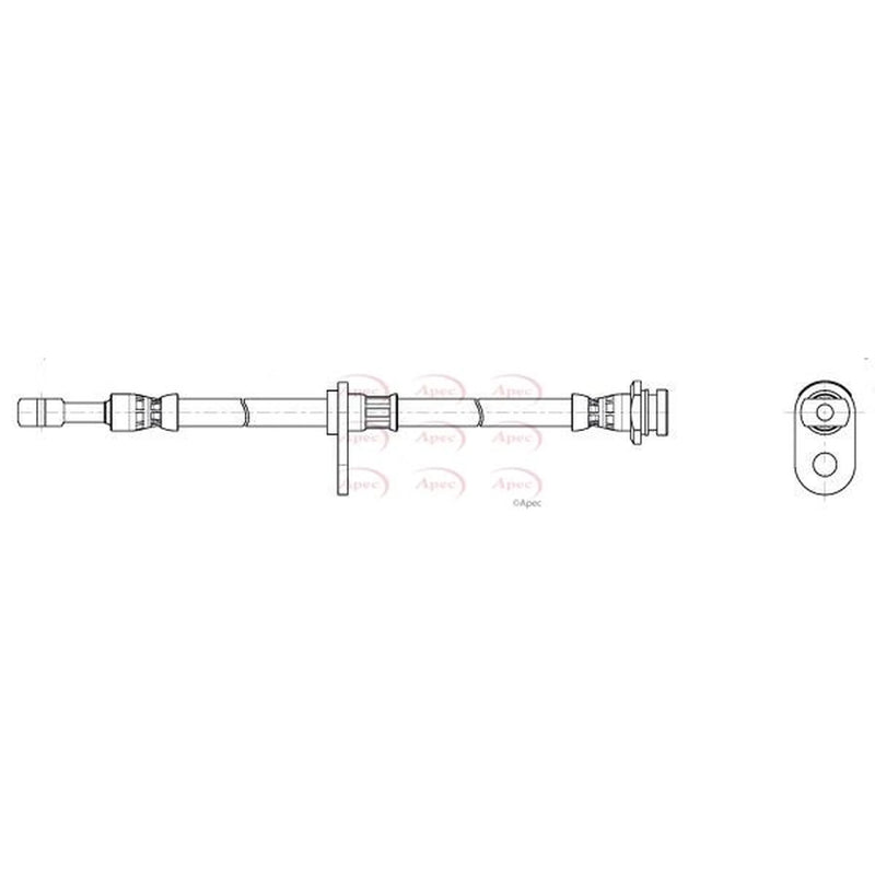 Apec Brake Hydraulic Hose Line Front HOS4490