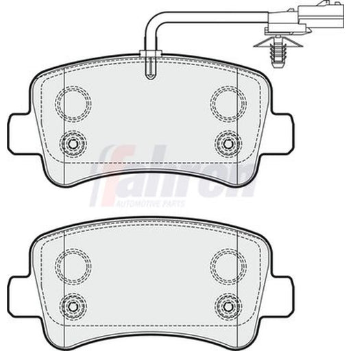 Fahren Rear Brake Pad Set fits Ineos Grenadier Closed Off-Road 2022 on 3.0