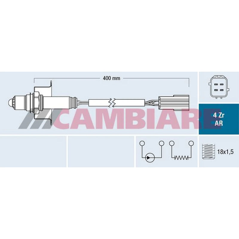 Cambiare O2 Lambda Oxygen Sensor before catalytic converte VE381805
