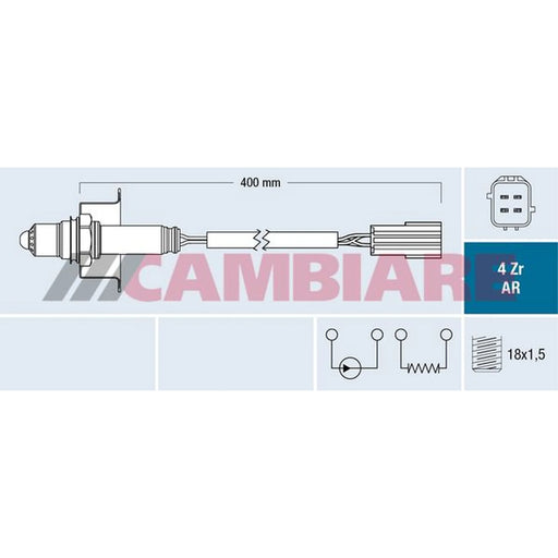 Cambiare O2 Lambda Oxygen Sensor before catalytic converte VE381805