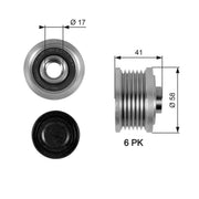 Gates Alternator Overrunning Freewheel Clutch OAP7052
