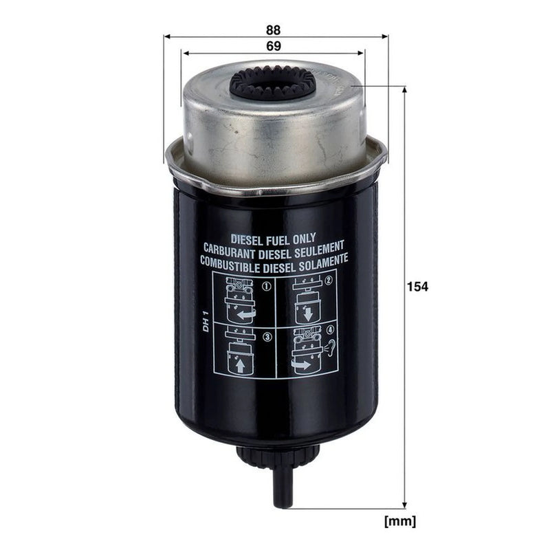 MANN-FILTER Fuel Filter Element WK 8133
