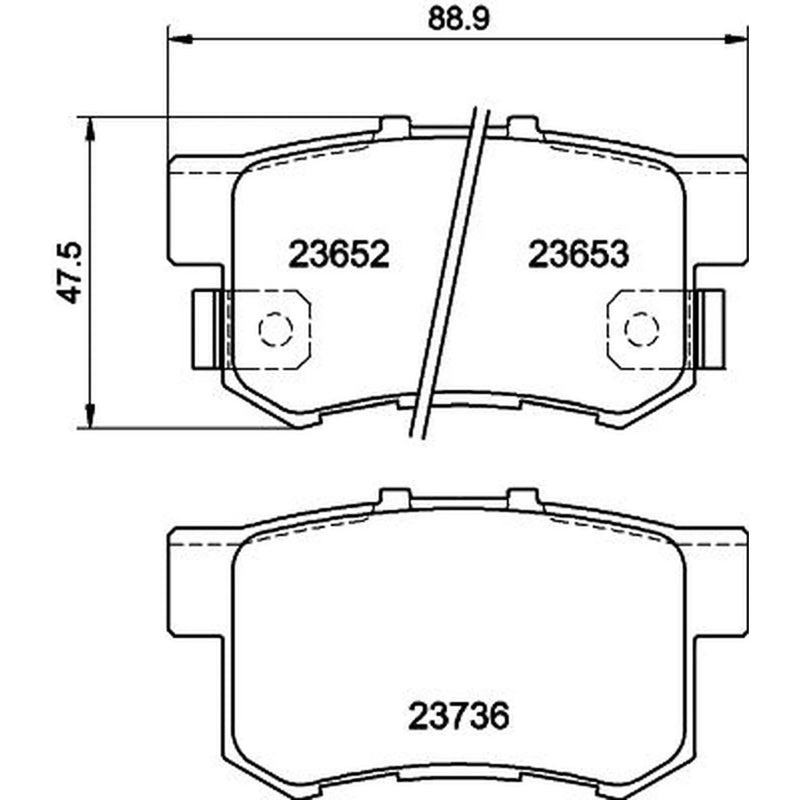 Mintex Rear Brake Pad Set MDB1866