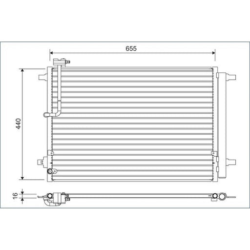 Valeo Air Conditioning Condenser 822633