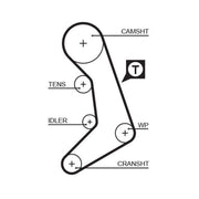 Gates Timing Belt Cambelt 120 Teeth 5398XS