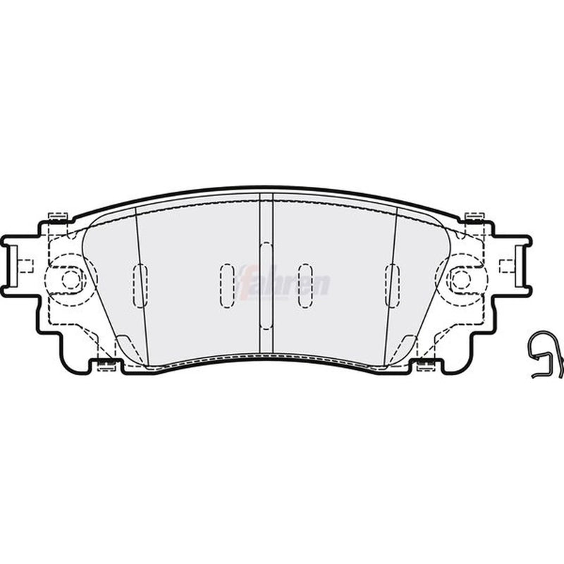 Fahren Rear Brake Pad Set FBP3769