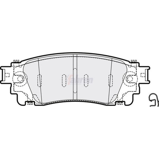 Fahren Rear Brake Pad Set fits Lexus Lbx 2023 on
