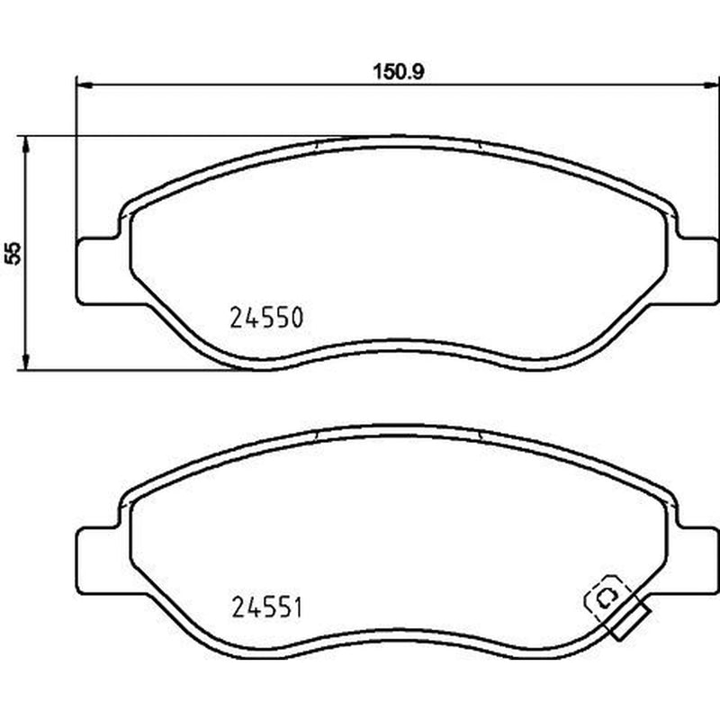 Mintex Front Brake Pad Set MDB2900