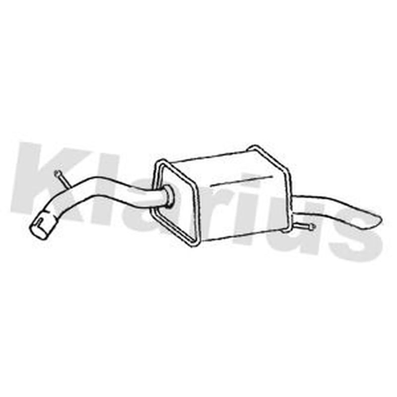 Klarius Box With Tail Pipe Rear DN1000E
