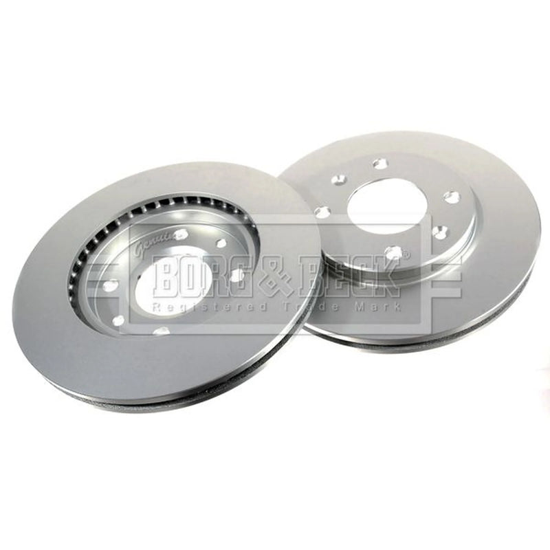 Borg & Beck 2 x Vented Front Brake Discs BBD4909-x2
