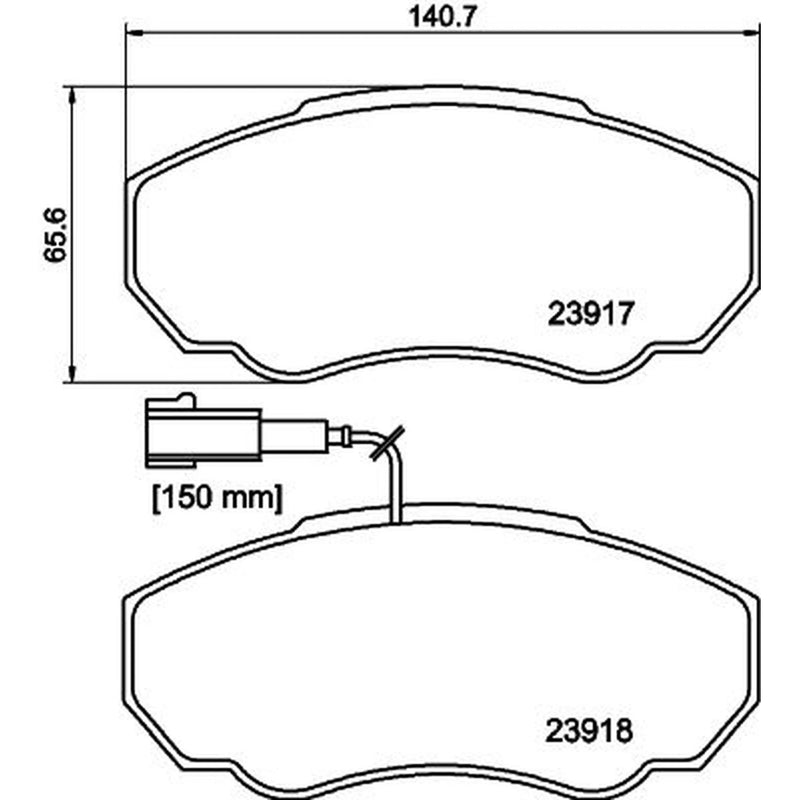 DON Front Brake Pad Set PCP1641