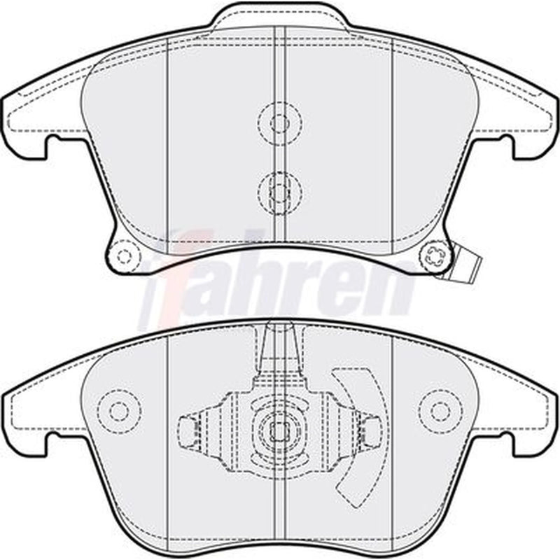 Fahren Front Brake Pad Set fits Ford Galaxy 2019-2023 2.0