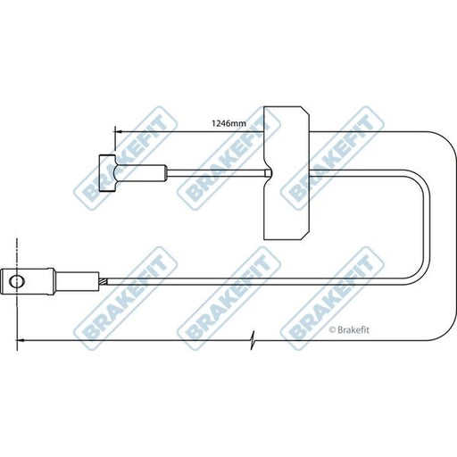 Apec Handbrake Cable Front BBC3492