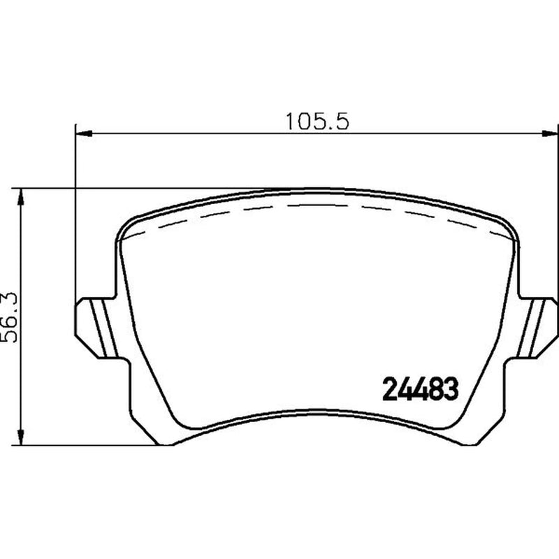 DON Rear Brake Pad Set PCP1060