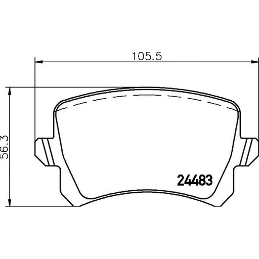 DON Rear Brake Pad Set PCP1060