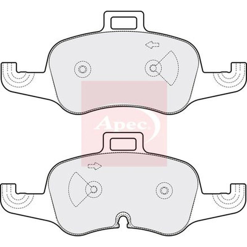 Apec Front Brake Pad Set PAD2073