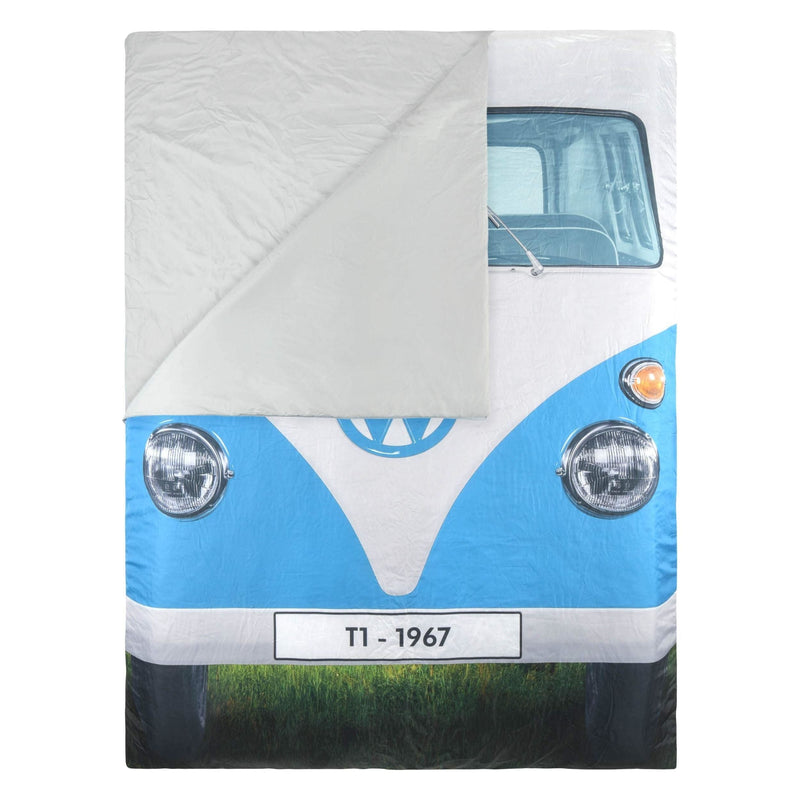 Vw Double Sleeping Bag Reversable Blue/Red 190Cm X 150Cm OL0183 - Board Masters - Van Life Living