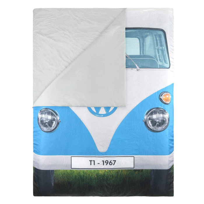 Vw Double Sleeping Bag Reversable Blue/Red 190Cm X 150Cm OL0183 - Board Masters - Van Life Living