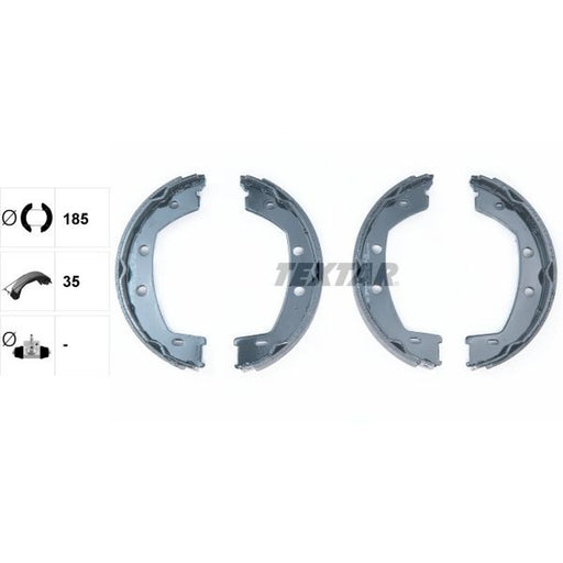Textar Parking Brake Shoe Set 91067800
