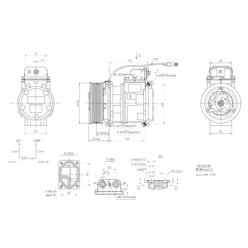 Hella Air Conditioning Compressor 8FK 366 200-021