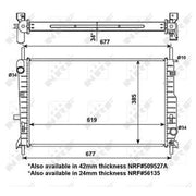 NRF Engine Radiator 509527