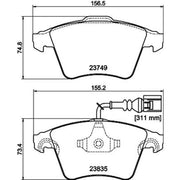 Mintex Front Brake Pad Set MDB2745